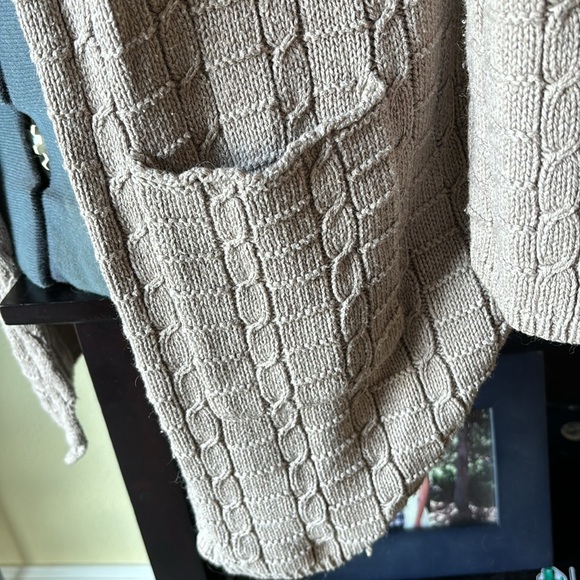 Leo & Nicole Tan Cardigan Sweater - Picture 3 of 8